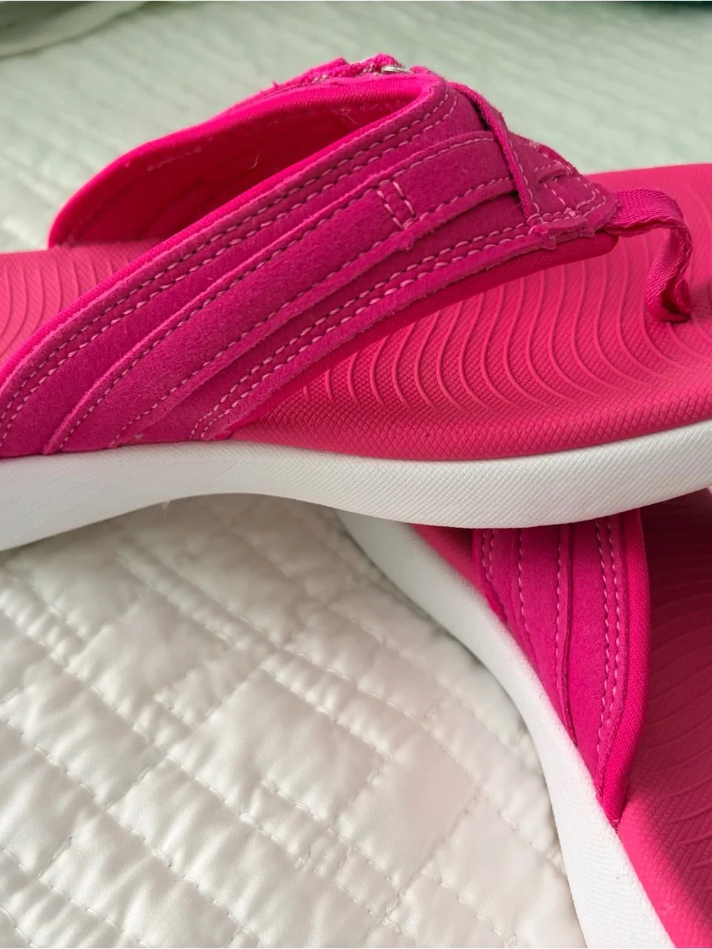 Dream Pairs Hot Pink Slip-On Sandals